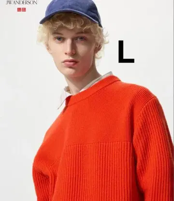 2025 UNIQLO JW ANDERSON 리브 크루넥 스웨터 L