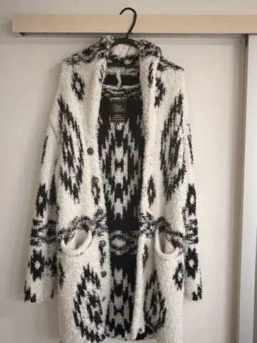 Karl Kani 네이티브 무늬 롱 가디건 XXL