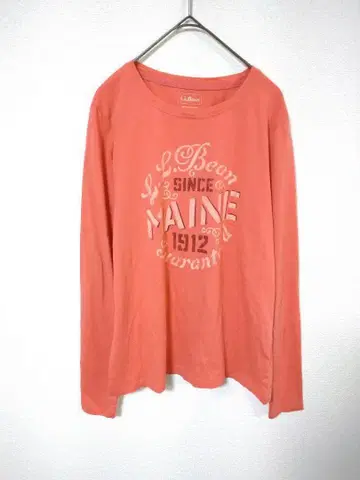 엘엘빈 L.L.Bean 긴팔 티셔츠 여성용 M 오렌지 계열 면