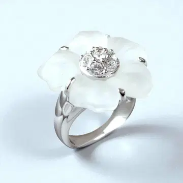 [ 새상품급 ] SWAROVSKI 스와로브스키 반지 링 플라워 꽃