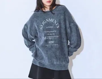 아치 MIX 로고 니트 풀오버 지나시스 미사용 새상품 이번 시즌 신상