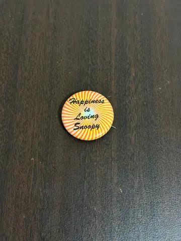 스누피 캔뱃지 빈티지