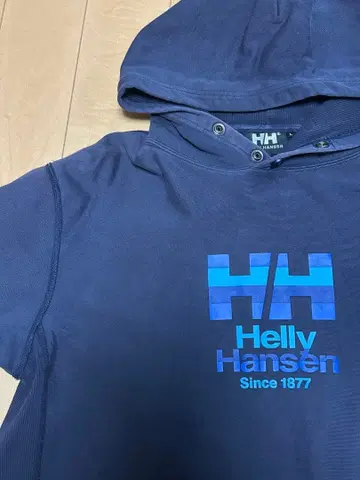 헬리한센 HH 후드 맨투맨 풀오버 네이비 L