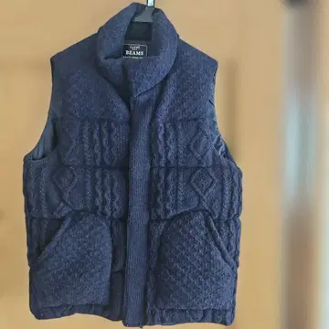 BEAMS 네이비 다운 베스트