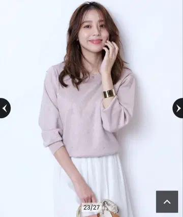 JUSGLITTY 마루이 한정판 비쥬 샤이니 풀오버