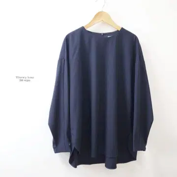 새상품급 23AW 띠어리 럭스 울 루즈핏 블라우스 네이비