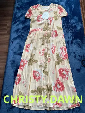 [ 새상품 미사용 ] CHRISTY DAWN 꽃무늬 맥시 원피스