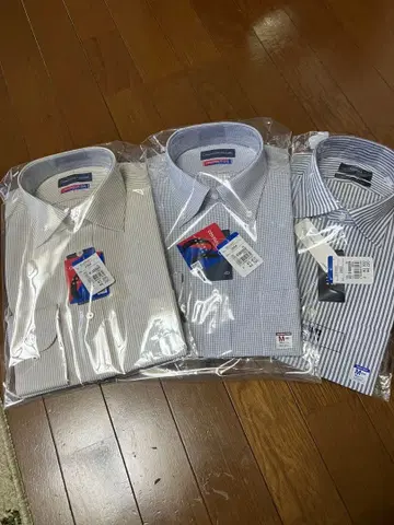 긴팔 와이셔츠 3장 세트 M 사이즈
