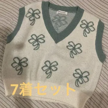 여성용 니트 베스트 7세트