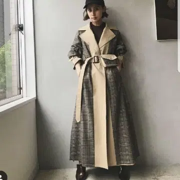 [ Ameri VINTAGE ] 리버서블 트렌치코트 베이지