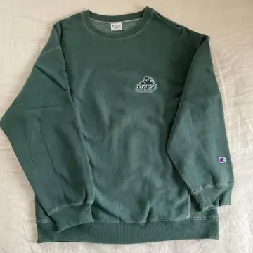 XLARGE x CHAMPION 콜라보 그린 맨투맨 M