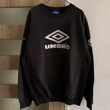 UMBRO 페이드 블랙 크루넥 맨투맨 90s