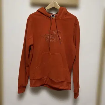 THE NORTH FACE 오렌지 후드 부착 후드티 M