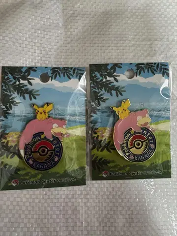포켓몬 센터 카가와 피카츄 야돈 핀즈 핀 배지 2개 세트