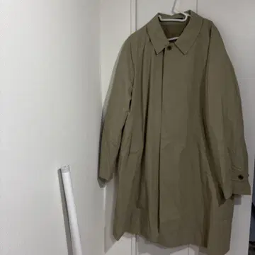 UNIQLO 유니클로 베이지 스텐카라 코트 퀼팅 라이너 포함