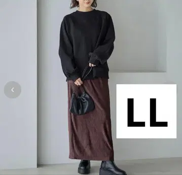 시마무라 다나카 리나 mysa closet 내로우 스커트 브라운 LL