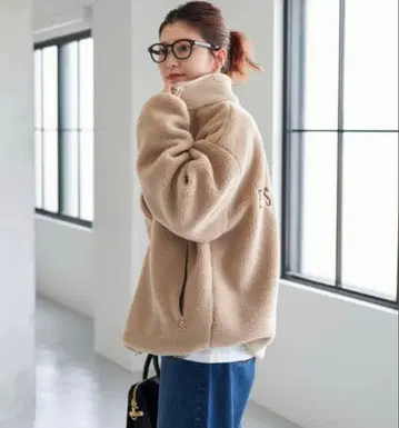 스픽 앤 스팬 백 로고 보아 블루종