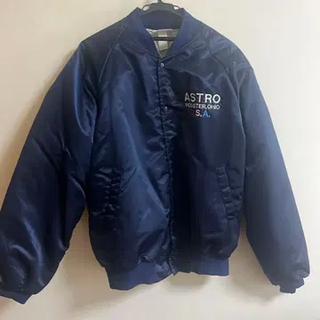 ASTRO 바시티 자켓 네이비