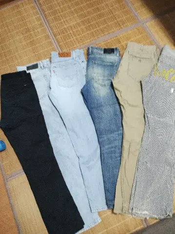 데님 팬츠 6개 묶음 판매
