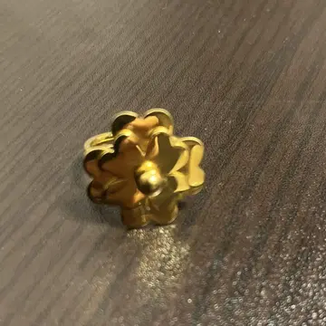 폴리폴리 플라워 골드 반지