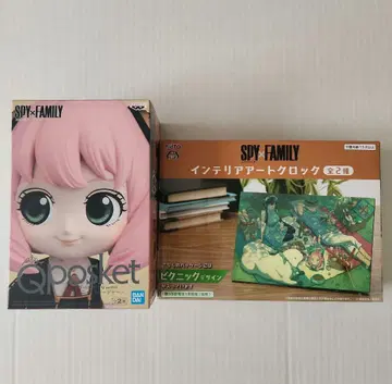 SPY x FAMILY Qposket 아냐 인테리어 아트 시계 세트