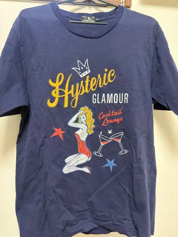 HYSTERIC GLAMOUR T셔츠 M 네이비