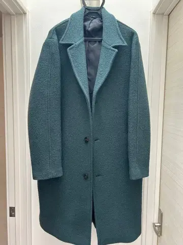 ZARA 다크 그린 체스터 코트 XL