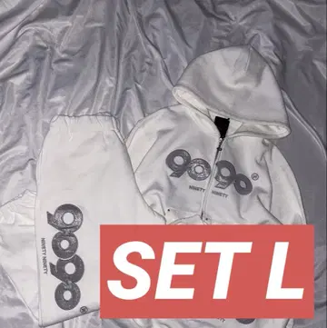 9090 girl OG Logo Glitter Hoodie setup