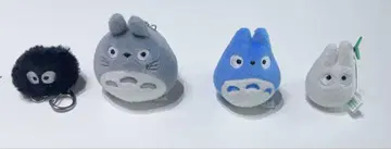 미타카의 숲 지브리 미술관 이웃집 토토로 봉제 인형 키링 4개 세트