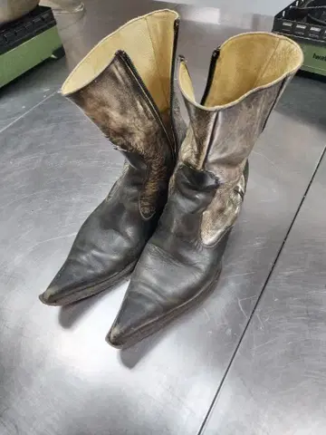 아바카 마즈카레로 웨스턴 부츠 가죽제 블랙 42