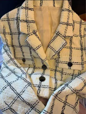 sheller 5th check tweed jacket