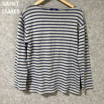SAINT JAMES 스트라이프 긴팔 보트넥 상의