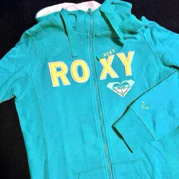 새상품급 ROXY 터콰이즈 풀 집업 후드티 록시 서핑