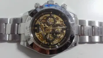 자동 와인딩 크로노그래프 손목시계 스켈레톤