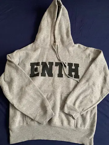 ENTH 그레이 후드티