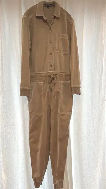 James Perse Mixed Media Jumpsuit