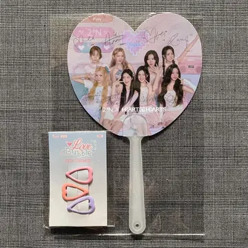 [ 익명 배송 ] 2aN Hearts2Hearts 부채 헤어 클립