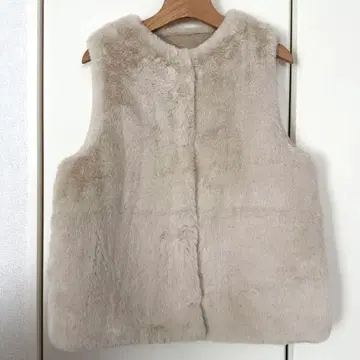 ZARA 퍼 베스트 리버서블 아이보리 ZARA kids