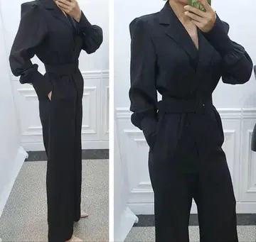 블랙 파티 드레스 수트 셋업 시스루