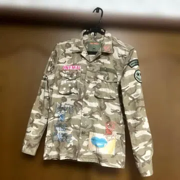 ONEMADE 카모 패턴 밀리터리 자켓 컬러풀 자수