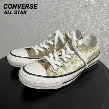CONVERSE ALL STAR 한정 컬러 골드 벨벳 스니커즈