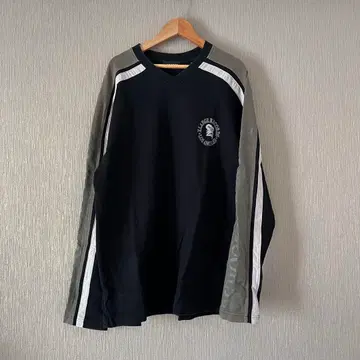 XLARGE 롱 슬리브 티셔츠 블랙/그레이