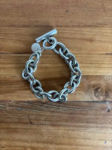 LION HEART 스테인리스 스틸 체인 팔찌 약 20cm