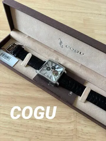 [ 미사용품 ] COGU 자동 태엽 손목시계 화이트/블랙