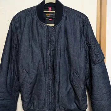 ALPHA INDUSTRIES 데님 블루종 L 사이즈