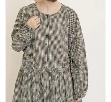 사만사 모스모스 셔링 절개 풍성한 튜닉