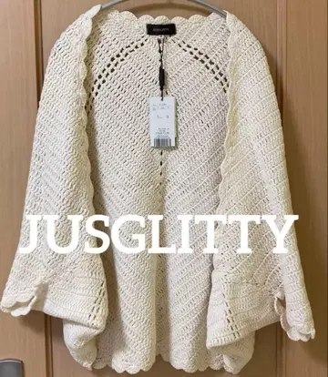 [ 레어 ] JUSGLITTY 볼레로 미사용 새상품 뜨개질
