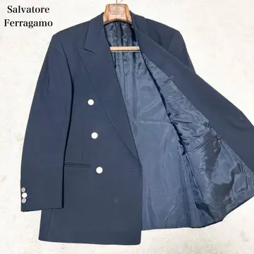 새상품급 살바토레 페라가모 네이비 블레이저 테일러드 자켓 더블 브레스트
