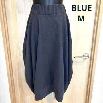 BLUE 다크 그레이 벌룬 스커트