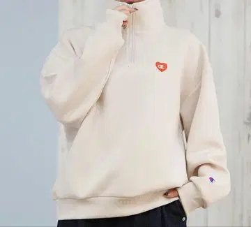 CHAMPION 챔피온 하프 집 스웨트셔츠 맨투맨